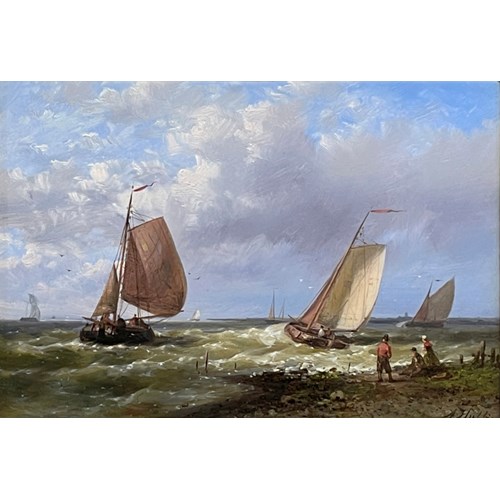 Fishing boats off the Dutch coast